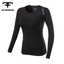 TRY INSPIRATION Fitness Compression T-Shirt | Tight Body Glove Top for Men & Women (Long Sleeve)