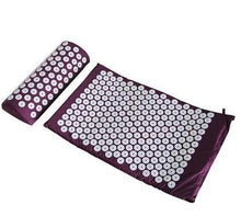 Acupuncture Spike Yoga Mat with Pillow Purple