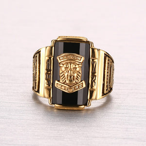 Lion Head Gold Ring for Men Judah King | Large Male Ring