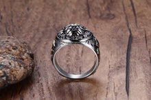 Men's Lion Silver Ring | Lion Head Ring